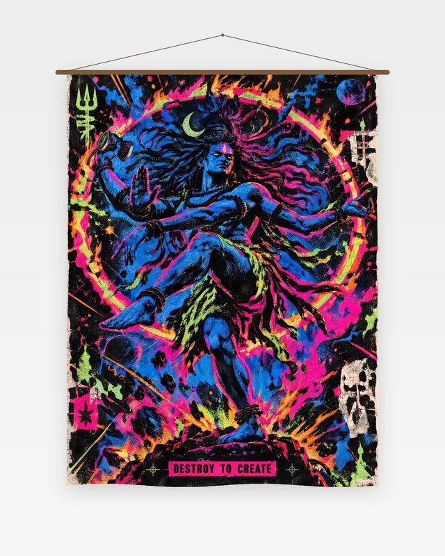 Destroy To Create — Shiva Tapestry