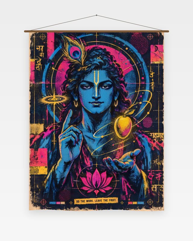 Do The Work. Leave The Fruit. — Krishna Tapestry
