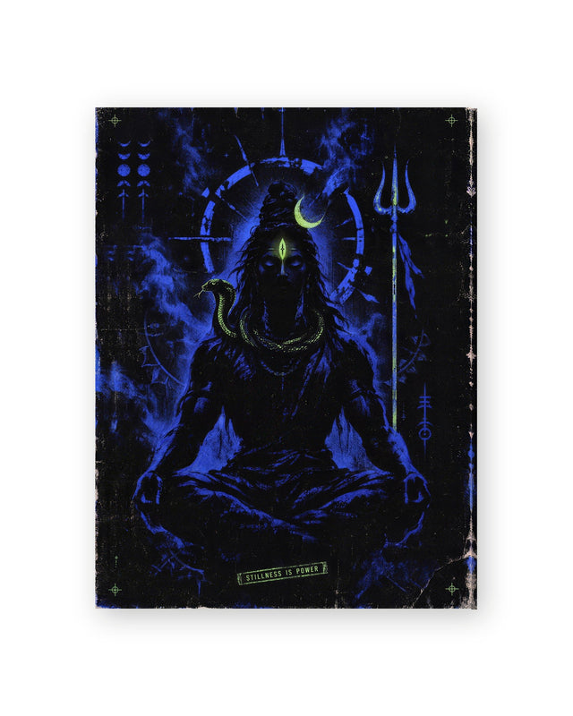 Stillness Is Power — Shiva Canvas