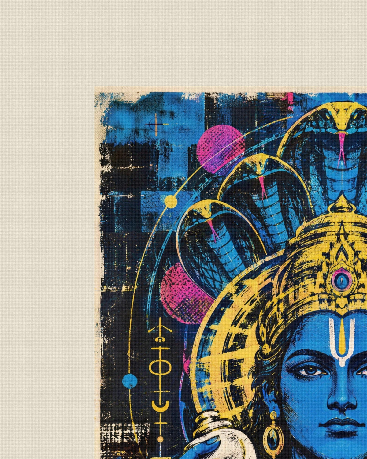 Keep The Balance – Vishnu tote bag, print close-up on cotton
