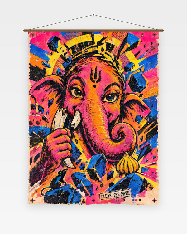 Clear The Path — Ganesha Tapestry