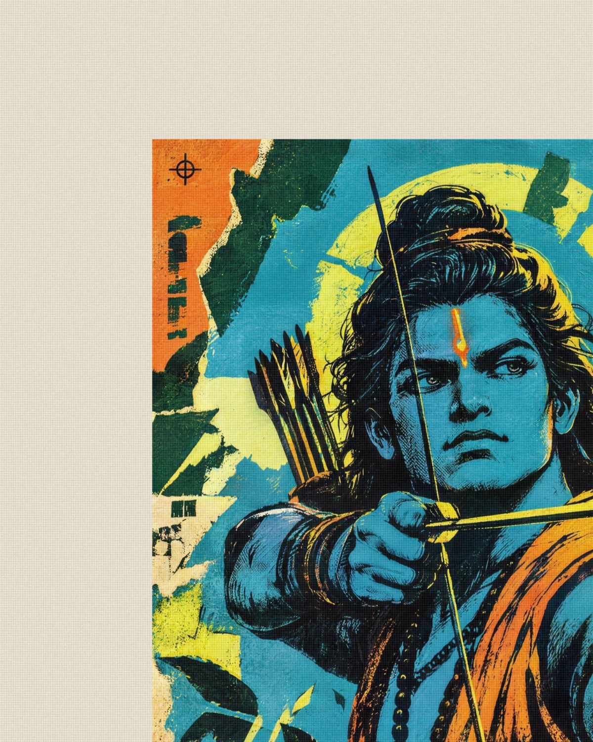 Choose Your Dharma – Ram tote bag, print close-up on cotton