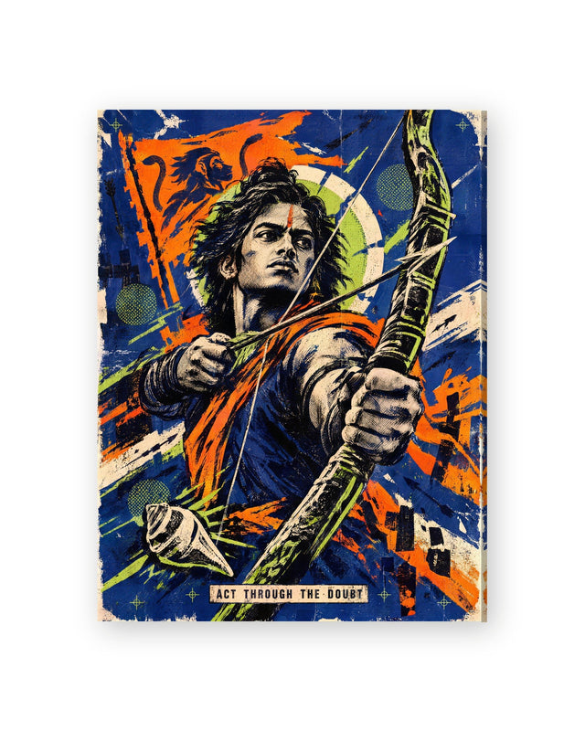 Act Through The Doubt — Arjuna Canvas