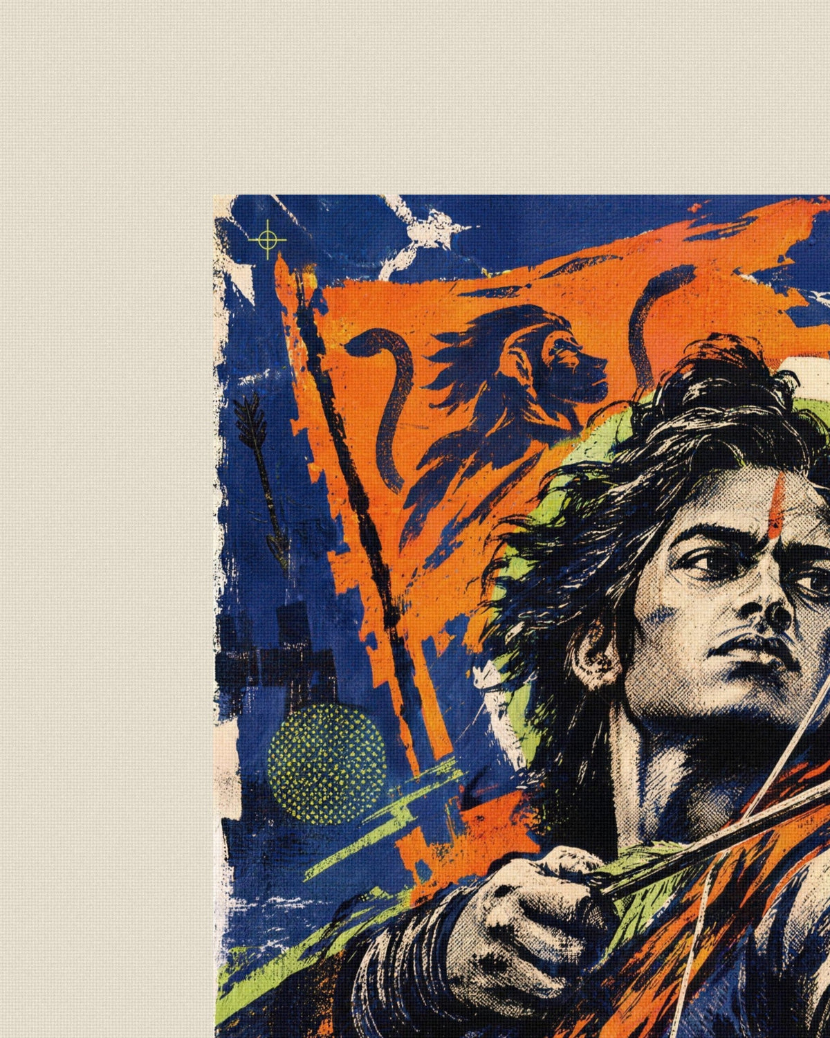 Act Through The Doubt – Arjuna tote bag, print close-up on cotton