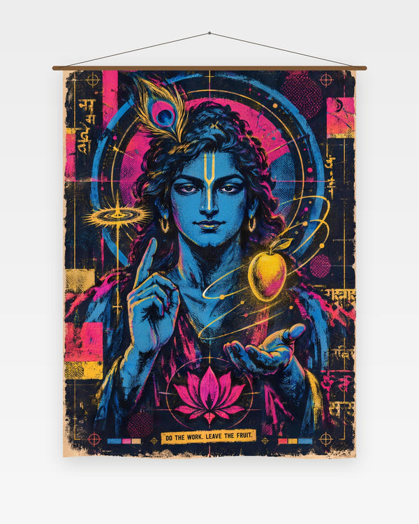Do The Work. Leave The Fruit. — Krishna Tapestry