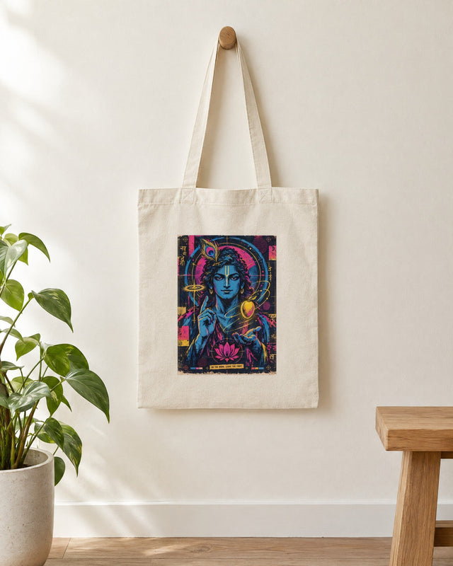 Do The Work. Leave The Fruit. — Krishna Tote Bag