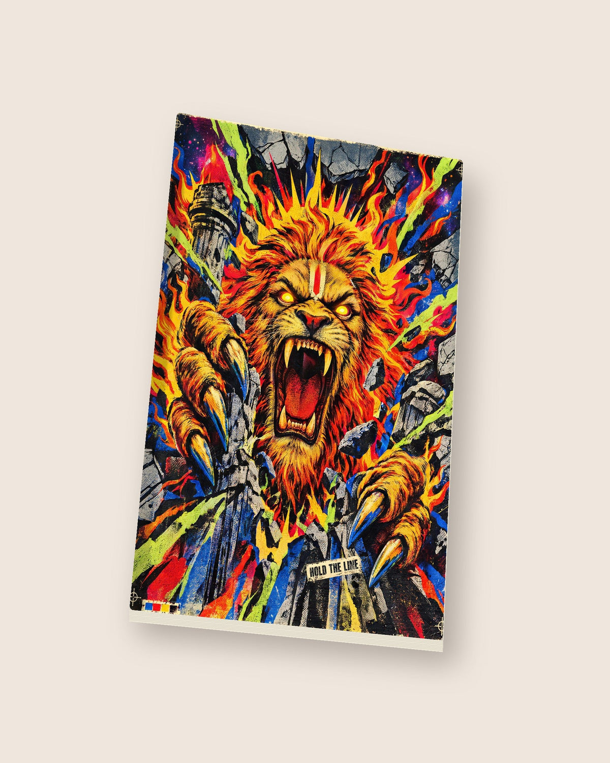 Hold The Line – Narasimha notebook, notebook at an angle