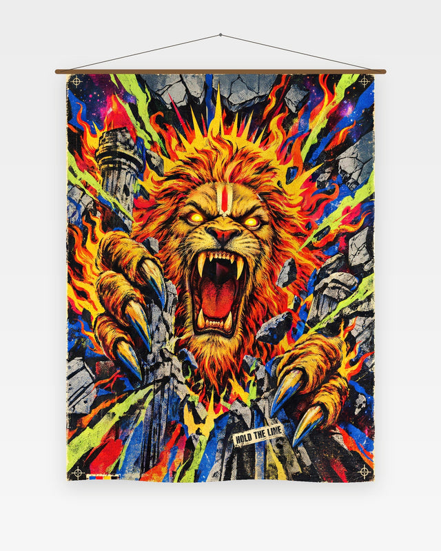 Hold The Line — Narasimha Tapestry