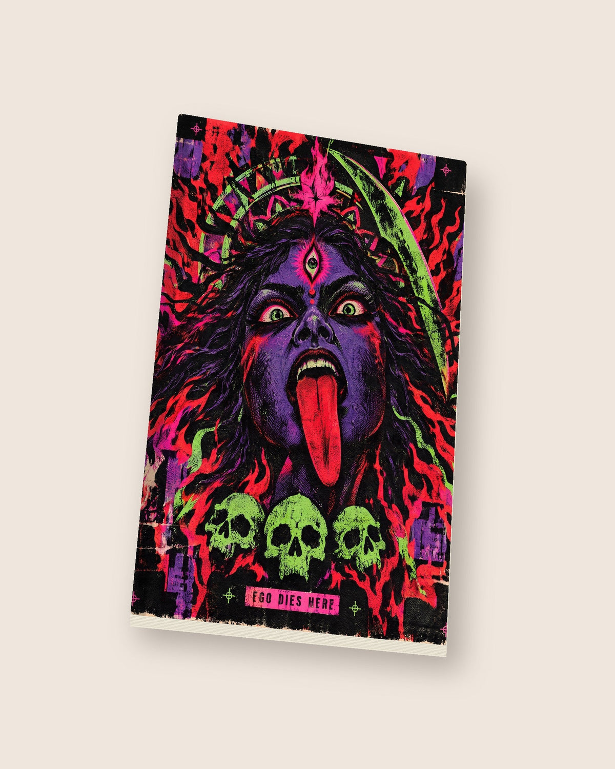Ego Dies Here – Kali notebook, notebook at an angle