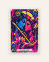 Love Without Holding – Radha Krishna framed poster, framed print, white frame