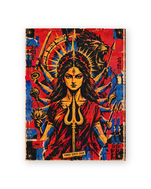 Power Stays Calm — Durga Canvas