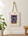 Protect Your People – Krishna tote bag, tote bag hanging