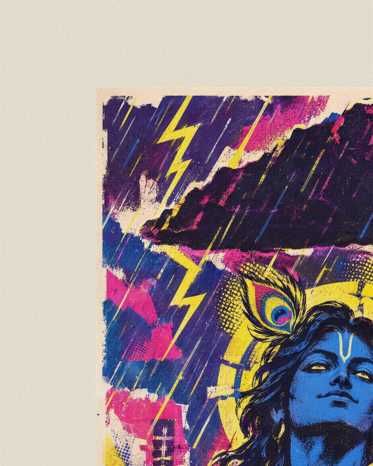 Protect Your People – Krishna tote bag, print close-up on cotton