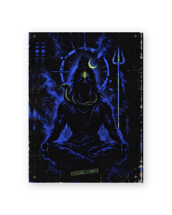 Stillness Is Power — Shiva Canvas