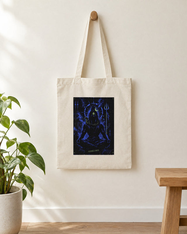 Stillness Is Power — Shiva Tote Bag