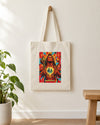 Strength Follows Surrender – Hanuman tote bag, tote bag hanging