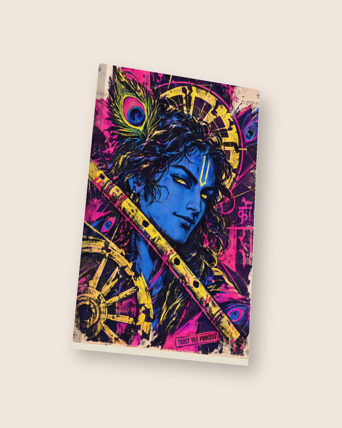 Trust The Process – Krishna notebook, notebook at an angle