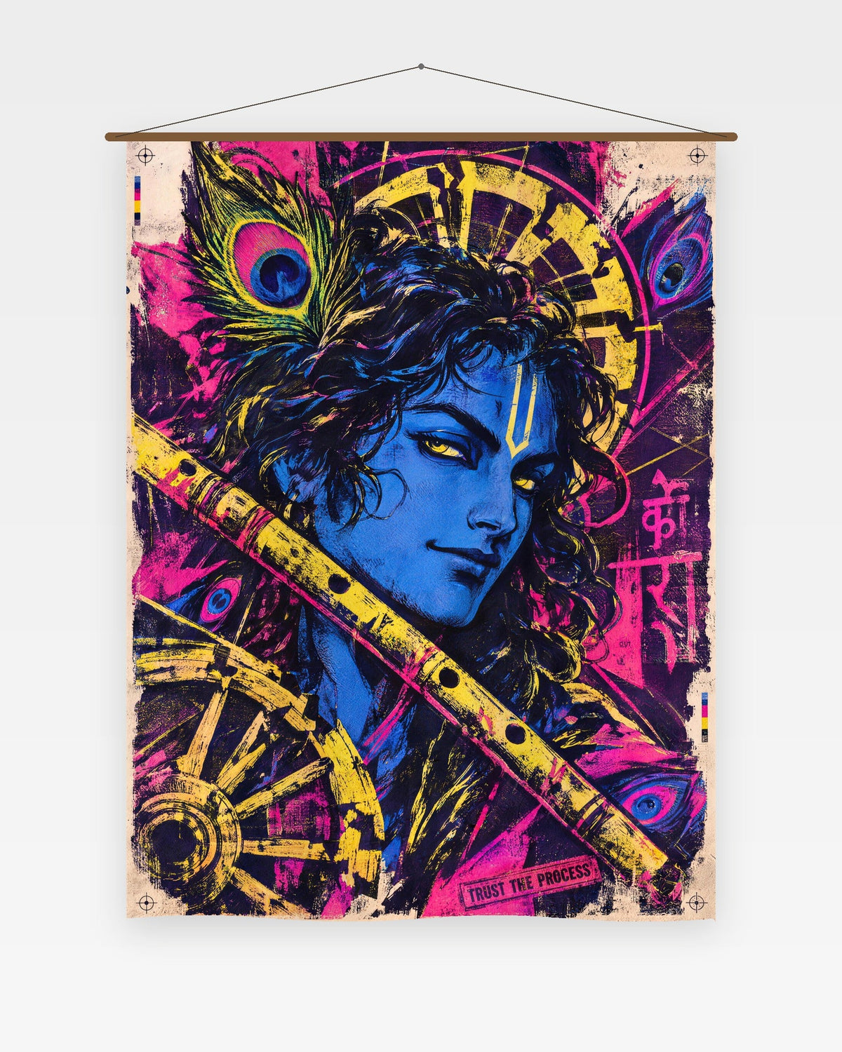 Trust The Process – Krishna tapestry, wall tapestry