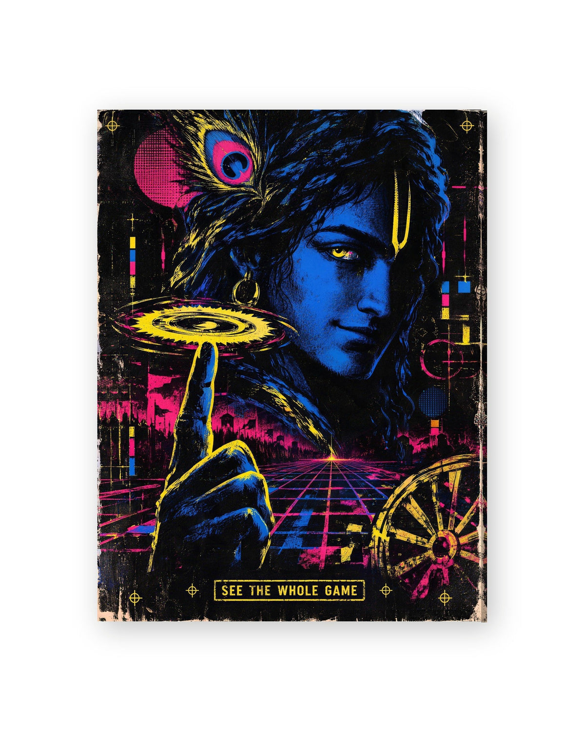 See The Whole Game – Krishna canvas, canvas print