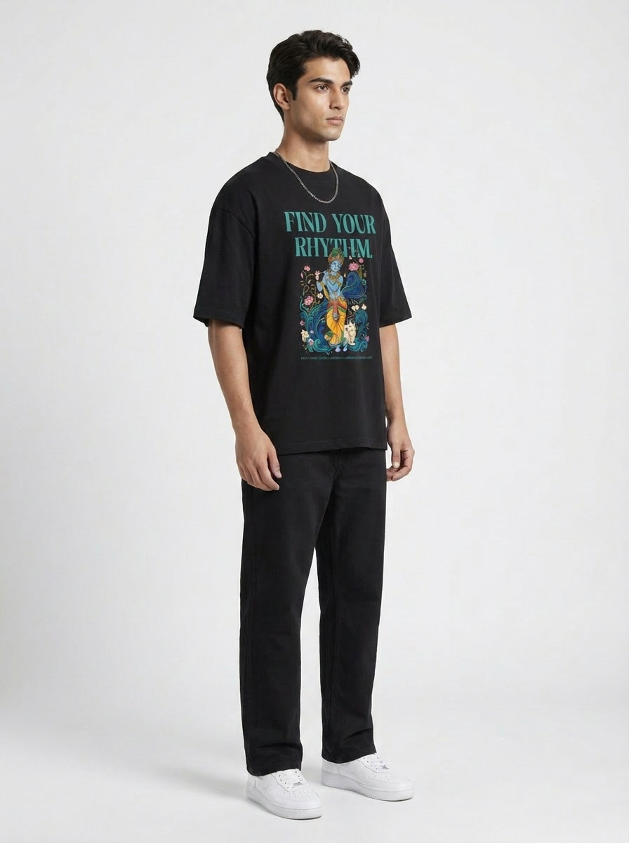 Find Your Rhythm Krishna tee - 3/4 left