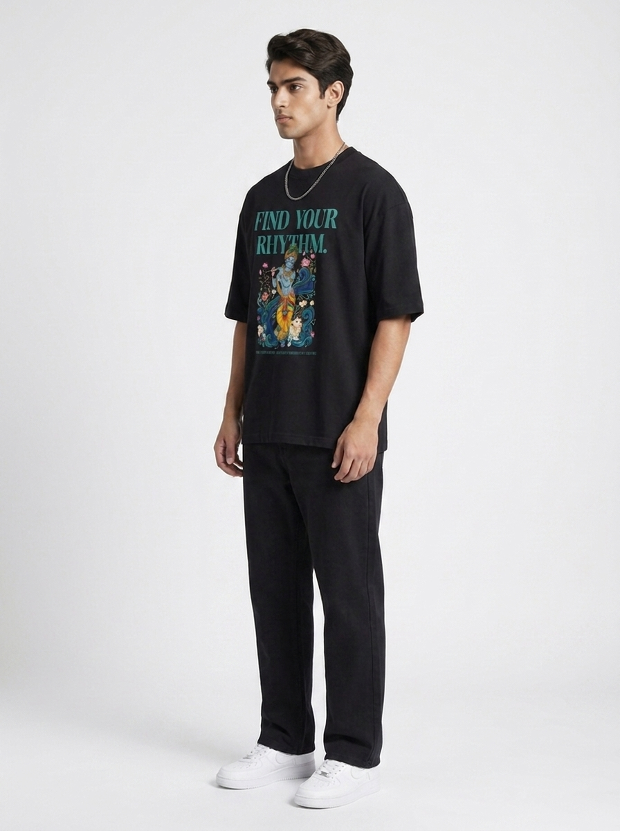 Find Your Rhythm Krishna tee - 3/4 right